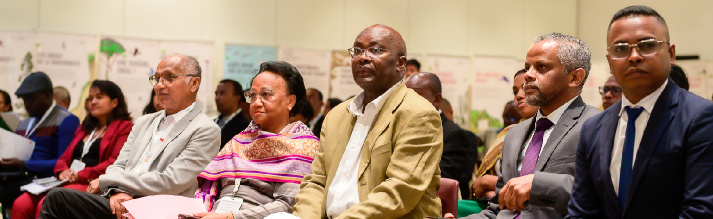 Des participants de haut niveau, incluant des chercheurs, des représentants institutionnels et des experts, assistent à la conférence de lancement de la Fondation de l’Innovation pour la Démocratie – Océan Indien.